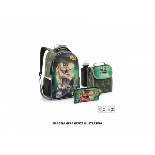 MOCHILA - SEANITE - KIT ESCOLAR DINOSSAURO